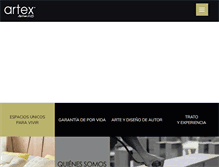 Tablet Screenshot of mueblesartex.com